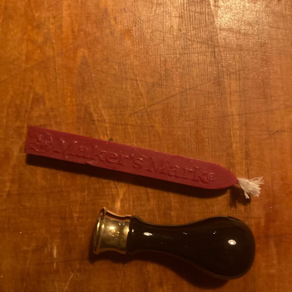 📜🥃 Maker’s Mark Makers Mark Wax and Seal Set Rare Vintage Unburned 🕯🥃